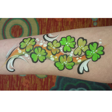 Four leaf Clover  Glitter Tattoo Stencil – Henna Caravan