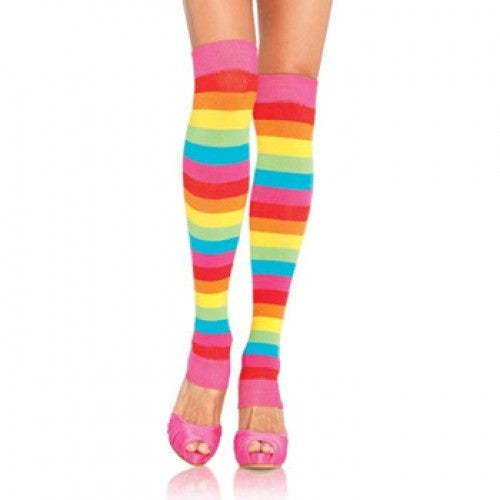 Leg Warmer, Striped - Rainbow 22