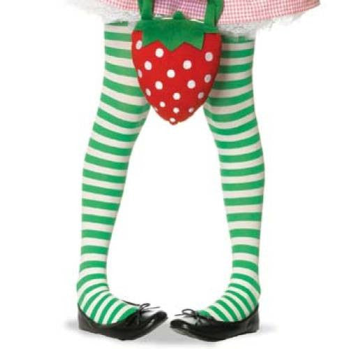 Light Grey Kids White Striped Tights Style# 1273