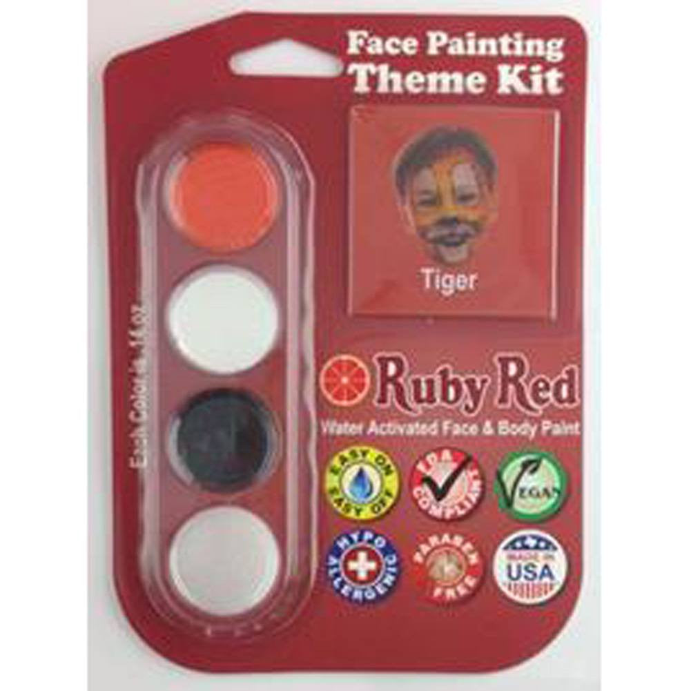 Ruby Red Face Paint | Orange