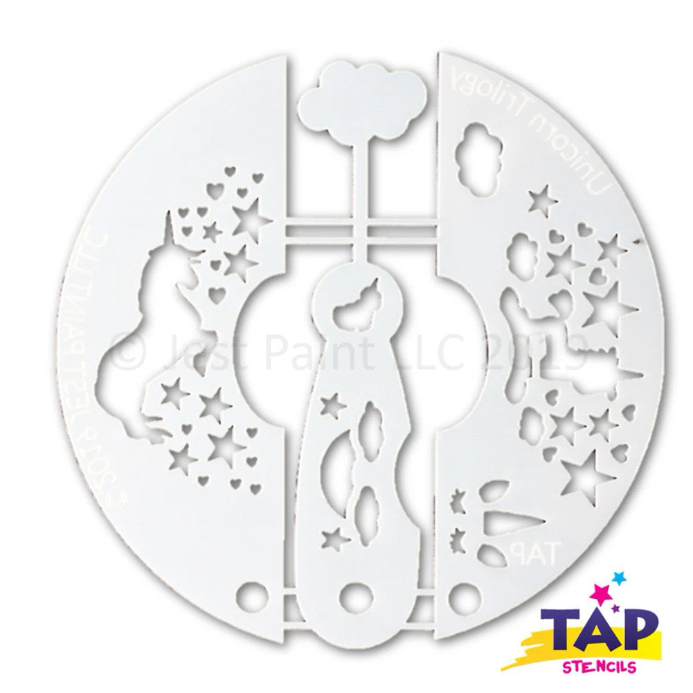 TAP Face Paint Stencil - Unicorn Horn Swirl (104)