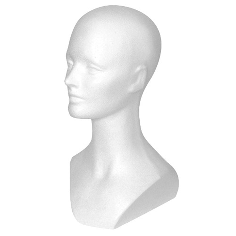 USA Warehouse Foam Wig Heads Wholesale With No Hair, Glass Hat