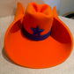 Super Size 50 Gallon Cowboy Hats - Orange (28")