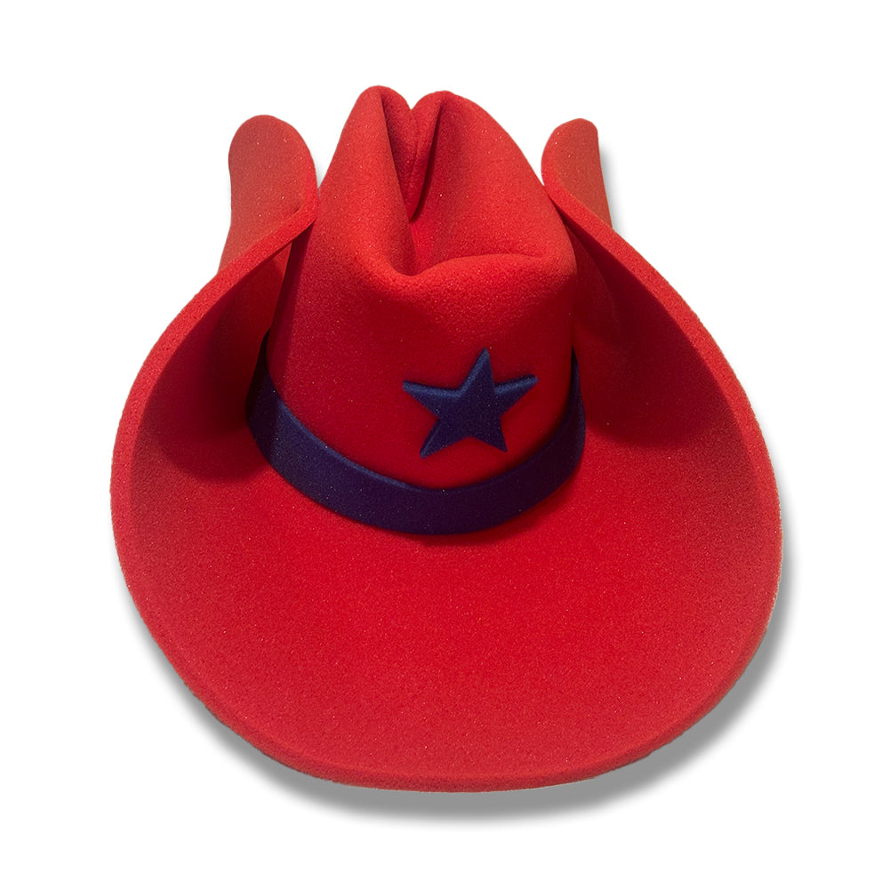 Super Size 50 Gallon Cowboy Hats - Red (28")