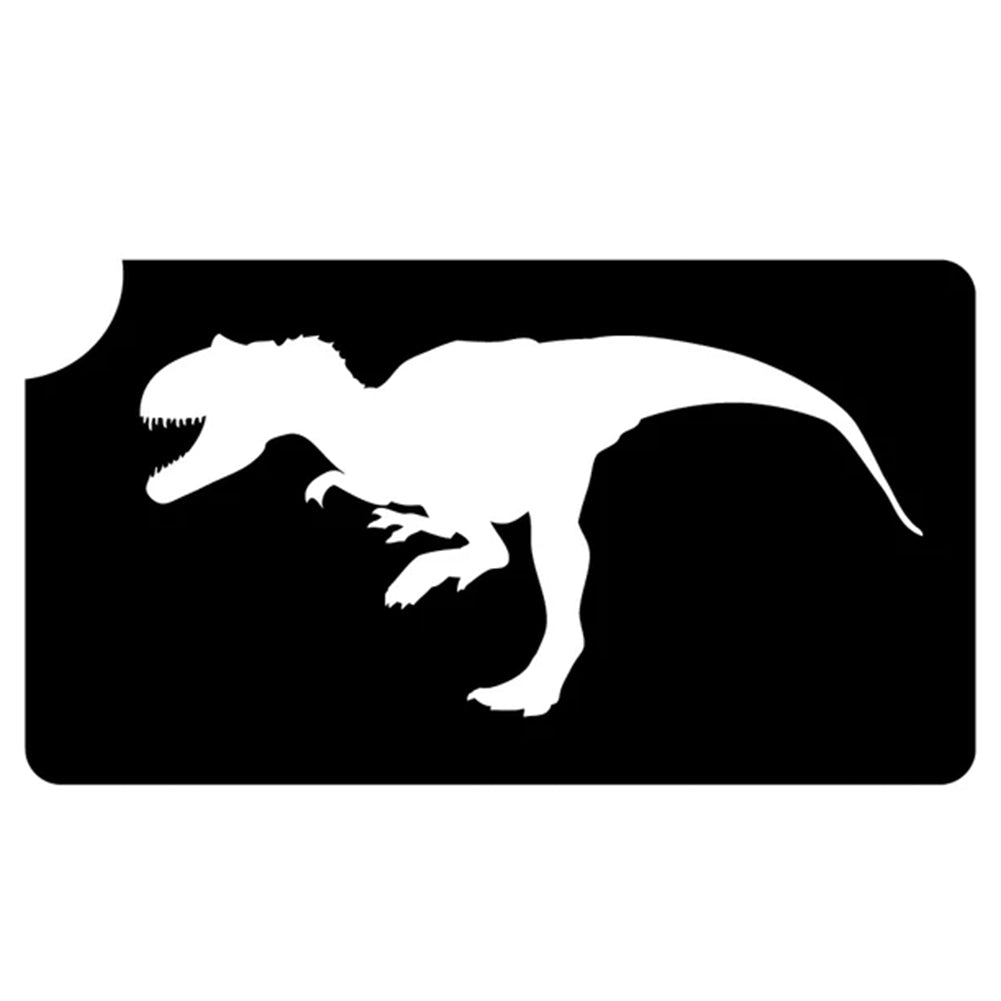 Art Factory Glitter Tattoo Stencil - T-Rex Dinosaur (134) - 5 Pack