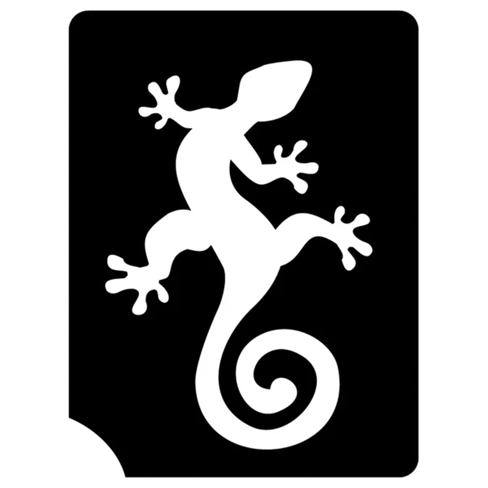 Art Factory Glitter Tattoo Stencil - Gecko (152) - 5 Pack