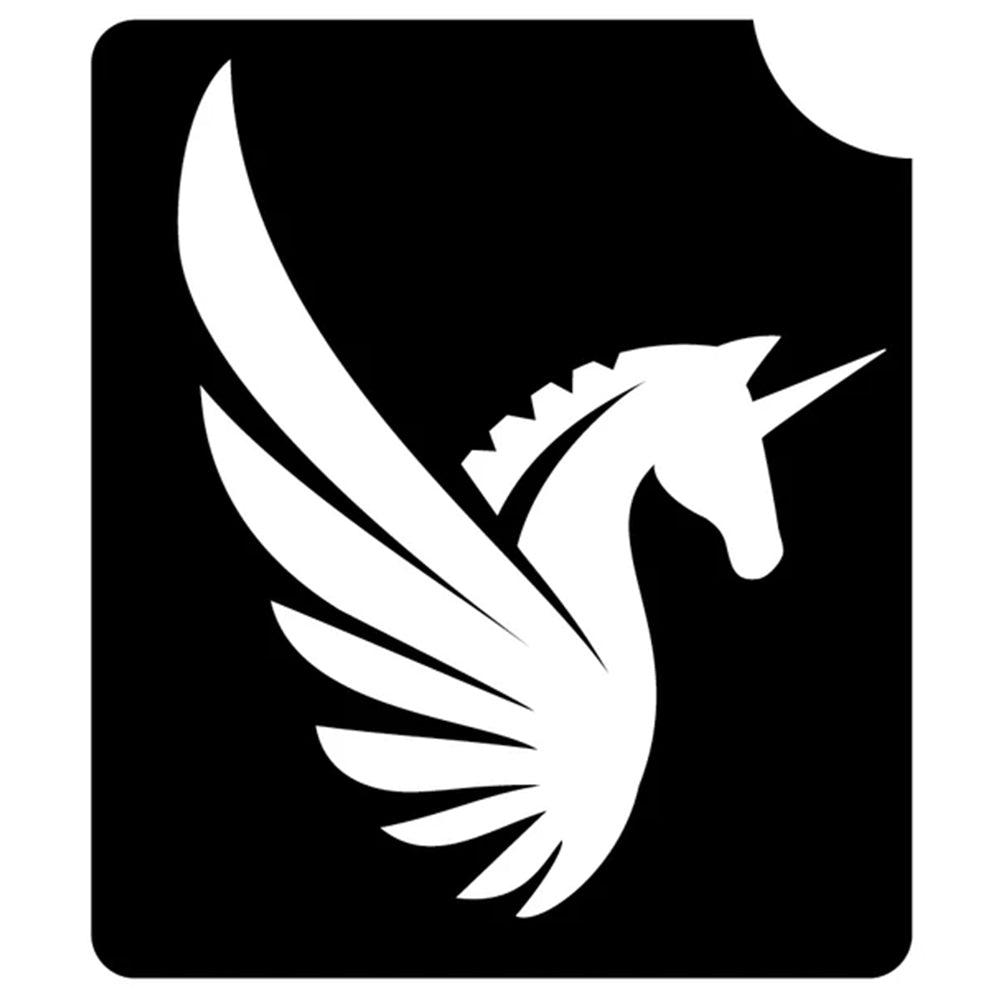 Art Factory Glitter Tattoo Stencil - Unicorn Wings (212) - 5 Pack