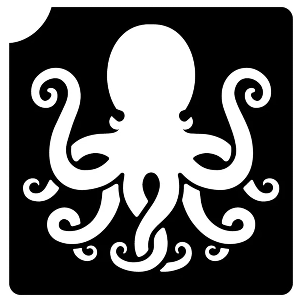 Art Factory Glitter Tattoo Stencil - Octopus (221) - 5 Pack