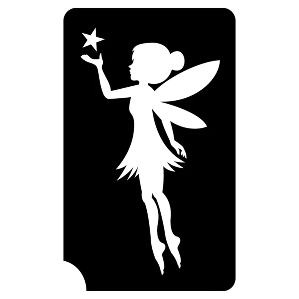 Art Factory Glitter Tattoo Stencil - Fairy with Star (405) - 5 Pack