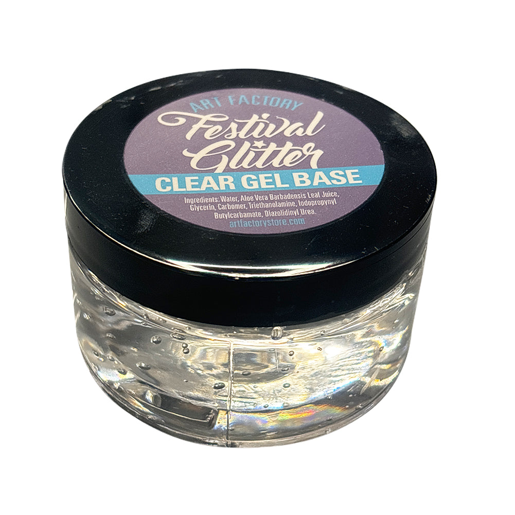 Art Factory Festival Glitter Clear Gel Base (4 oz)