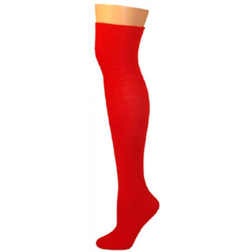 AJ's Solid Socks - Red (25")