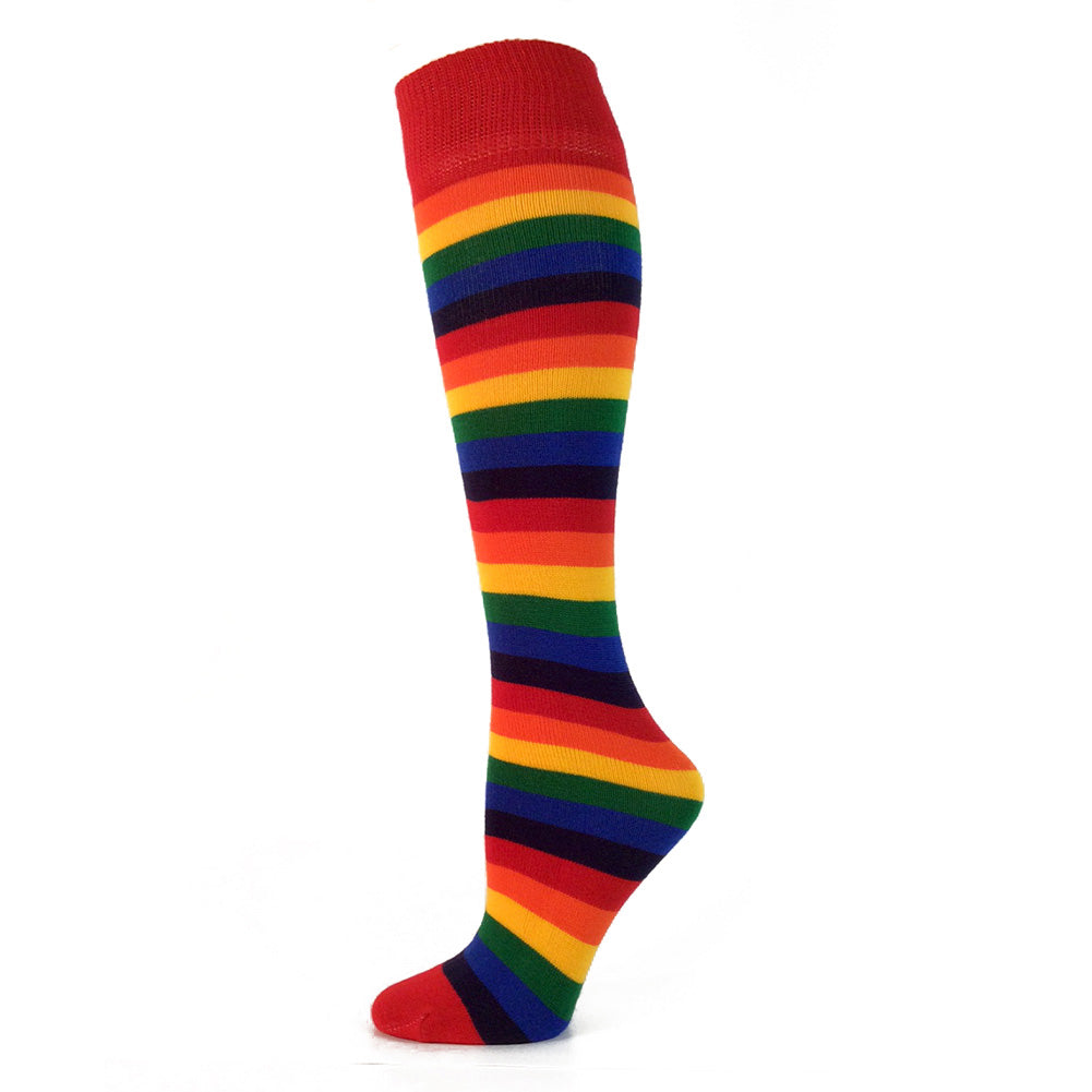 AJ's Striped Socks - Rainbow (22")