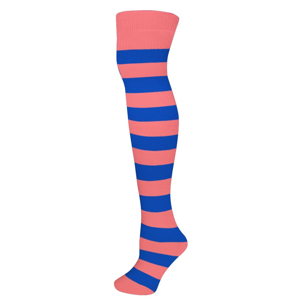 AJ's Striped Socks - Pink & Blue