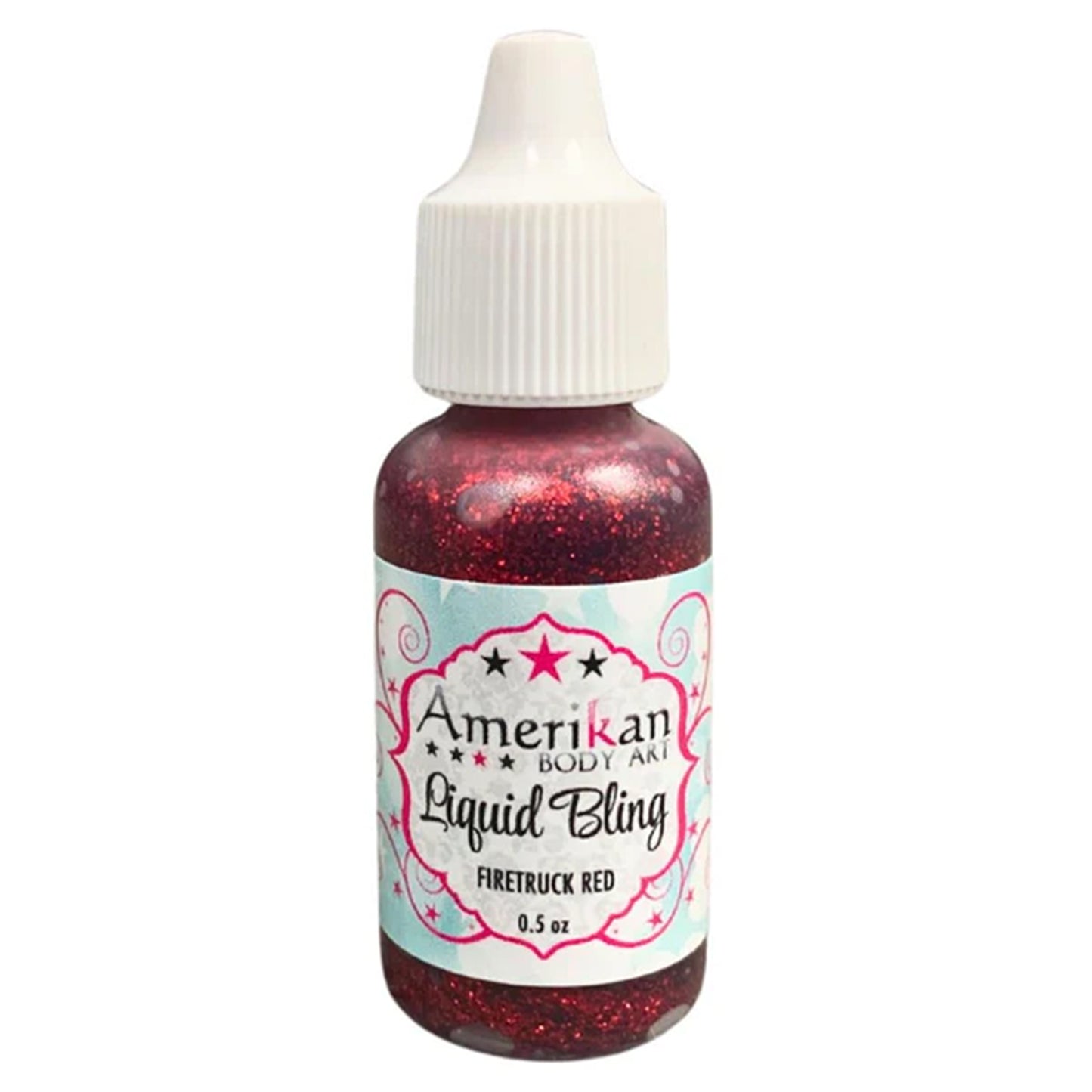 Amerikan Body Art Liquid Bling - Firetruck Red (0.5 oz)