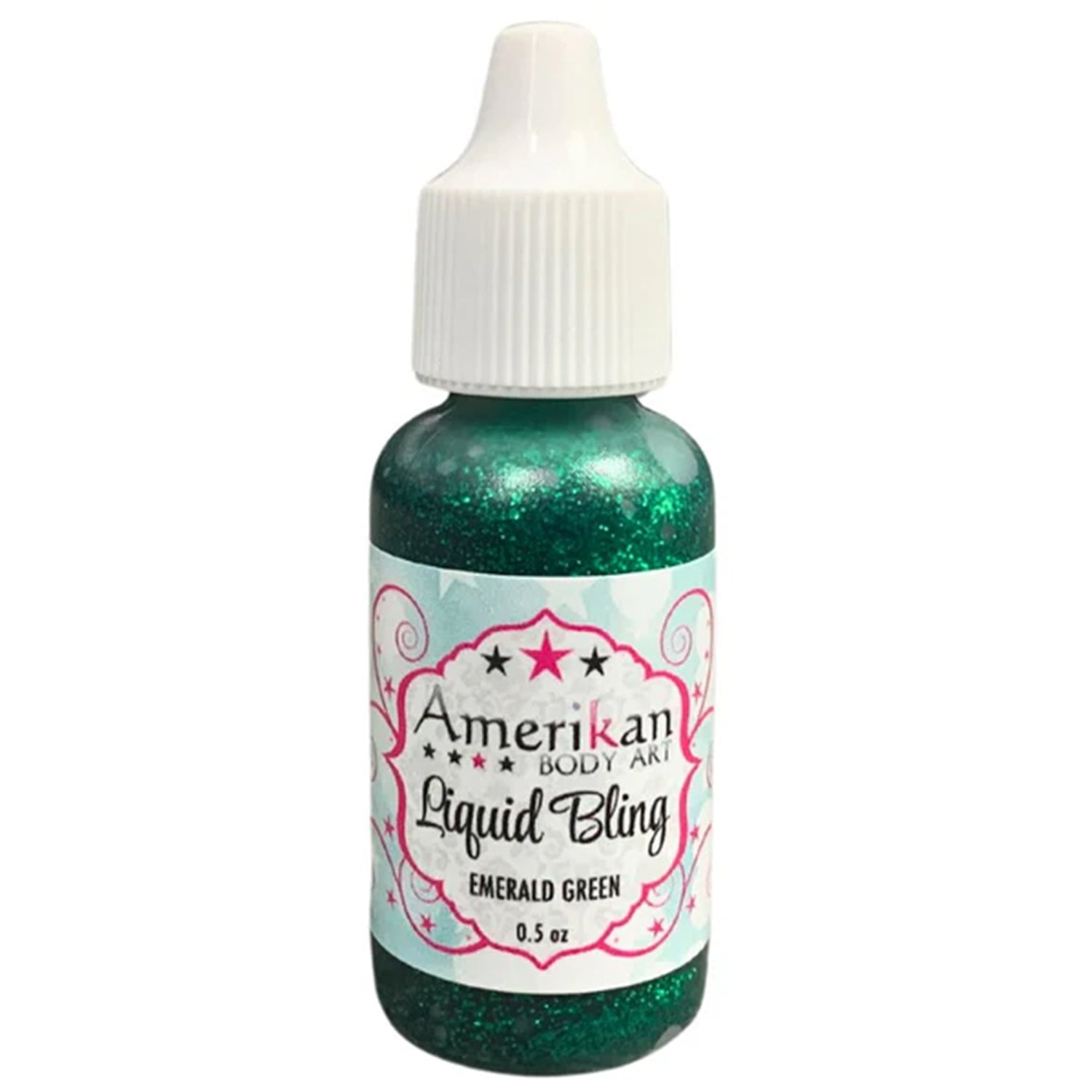 Amerikan Body Art Liquid Bling - Emerald Green (0.5 oz)