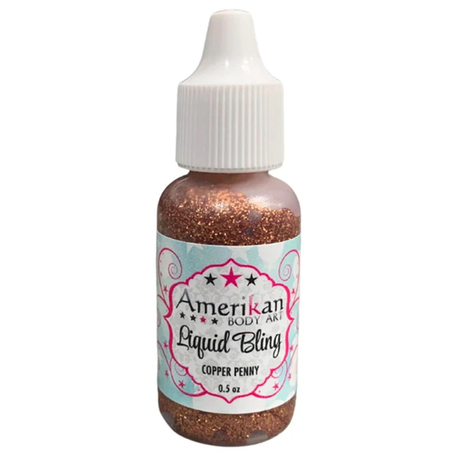 Amerikan Body Art Liquid Bling - Copper Penny (0.5 oz)