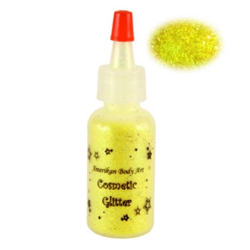 Amerikan Body Art Semisheer Glitter Electric Yellow 0.5 oz