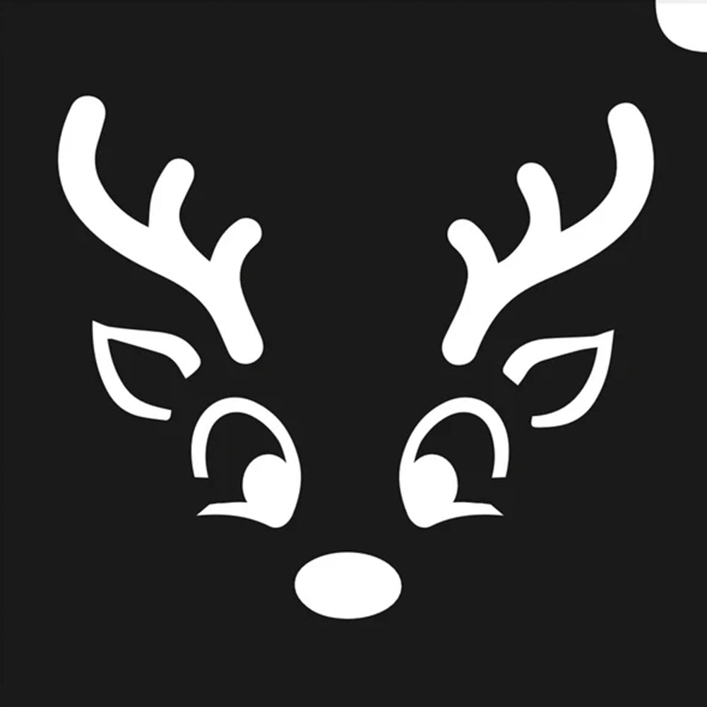 GBA Glimmer Tattoo Stencil - Rudolph (5/pk)