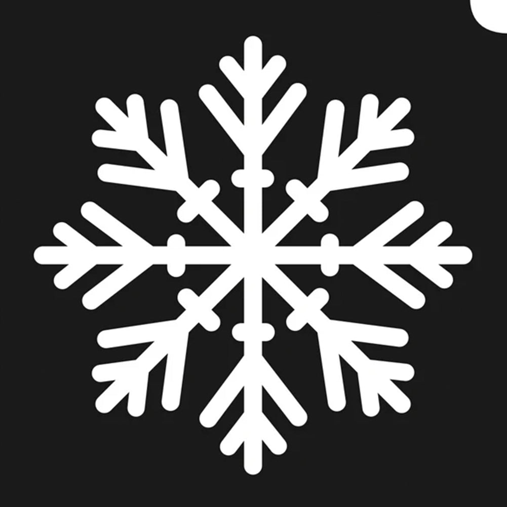 GBA Glimmer Tattoo Stencil - Sparkly Snowflake (5/pk)