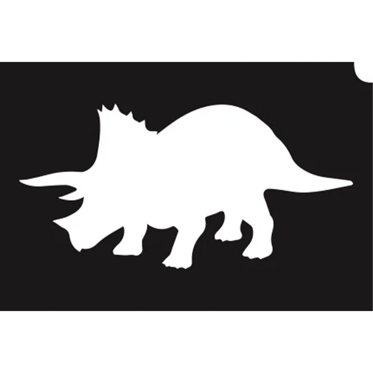 GBA Glimmer Tattoo Stencil - Triceratops (5/pk)