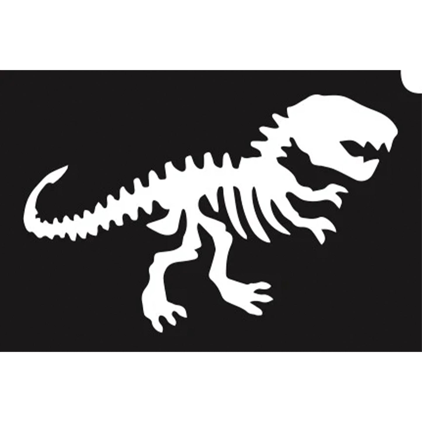 GBA Glimmer Tattoo Stencil - T-Rex Bones (5/pk)