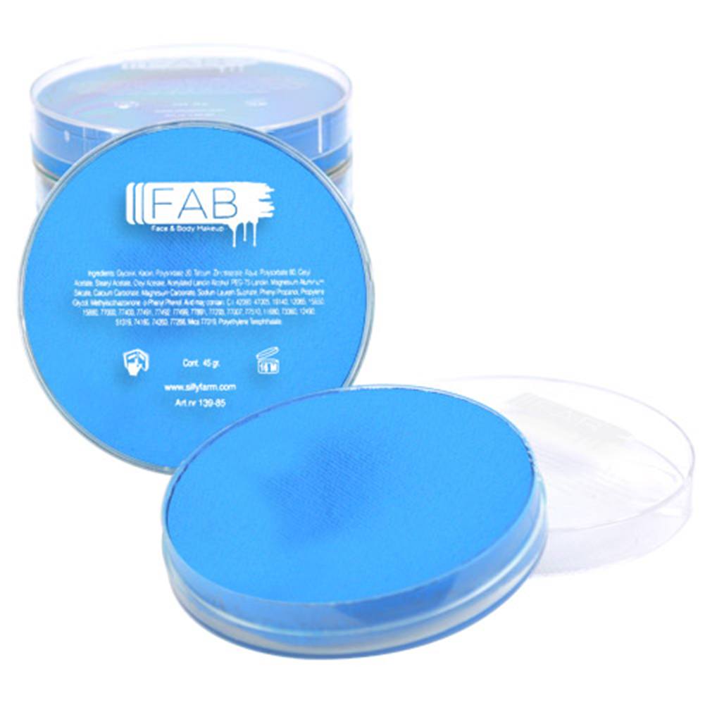 FAB Blue Superstar Face Paint - Alice Blue / Pastel Blue 116 (45 gm)