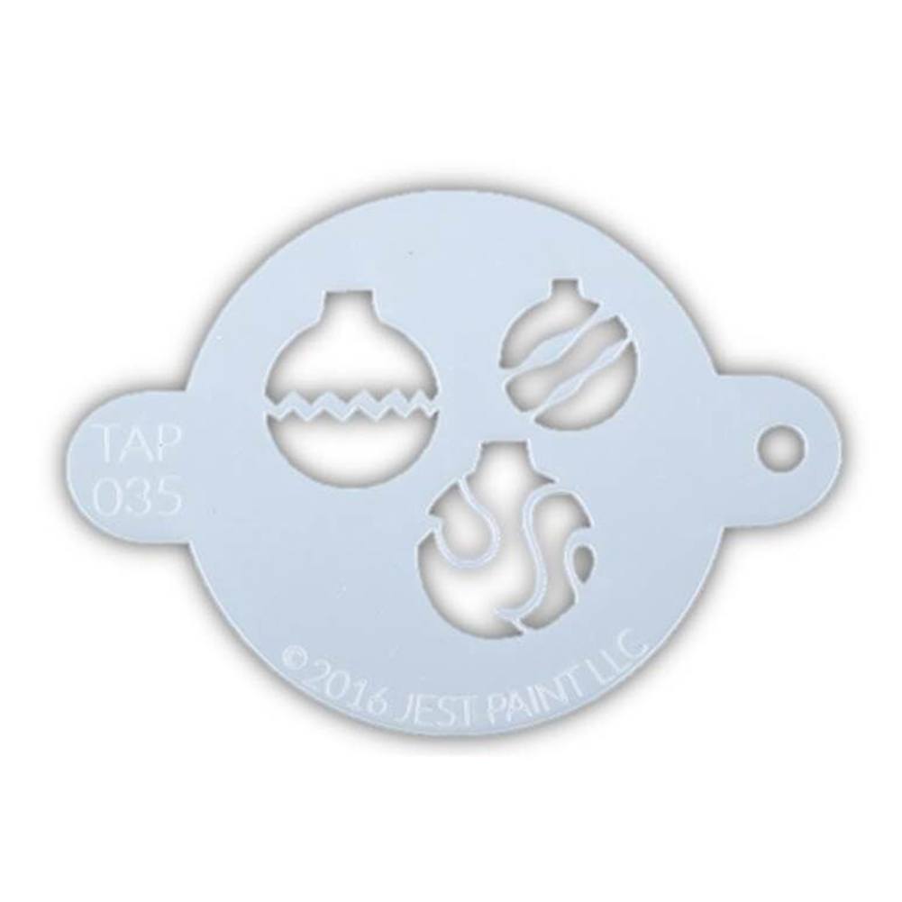 TAP Face Paint Stencil - Christmas Ornaments (035)