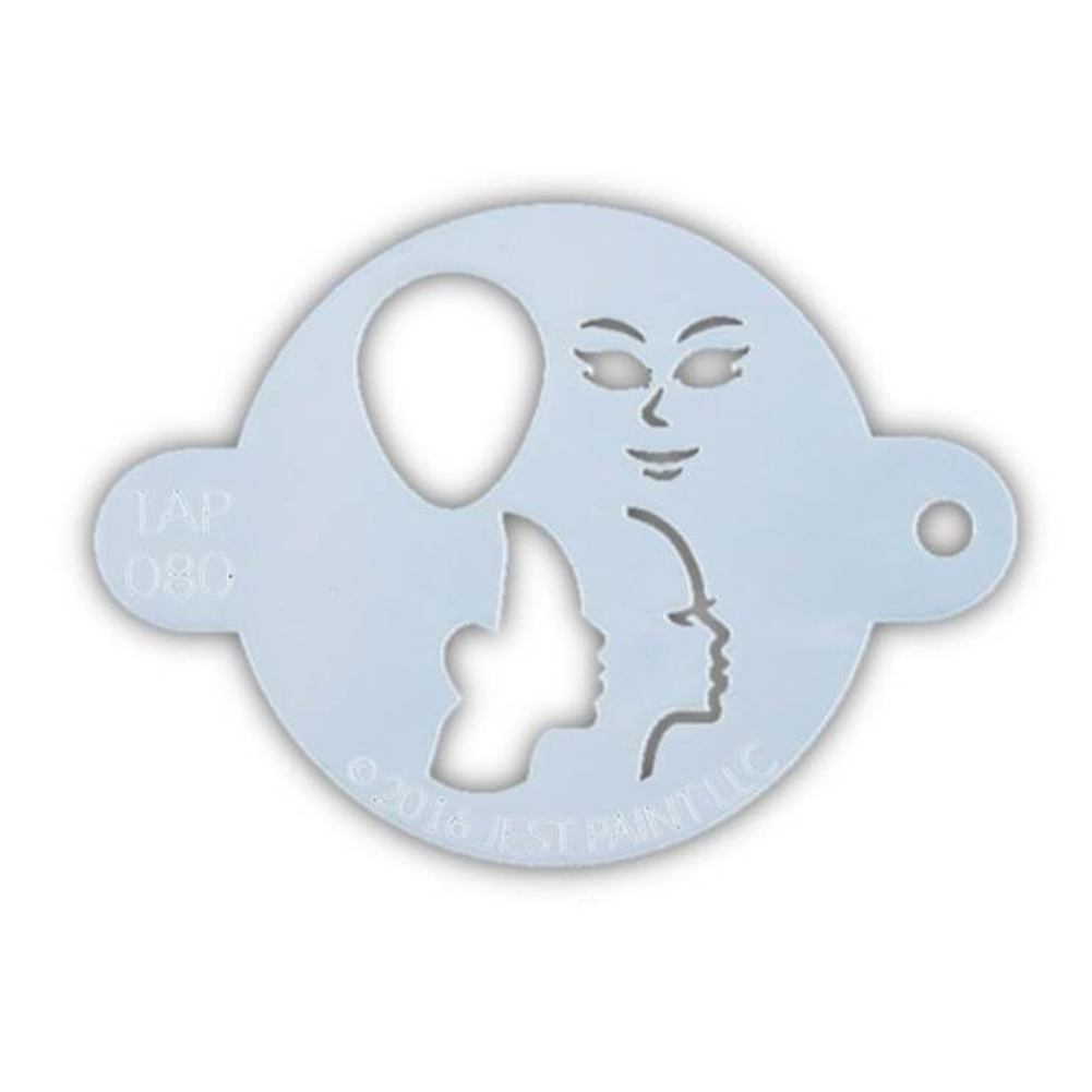 TAP Face Paint Stencil - Princess Face (080)