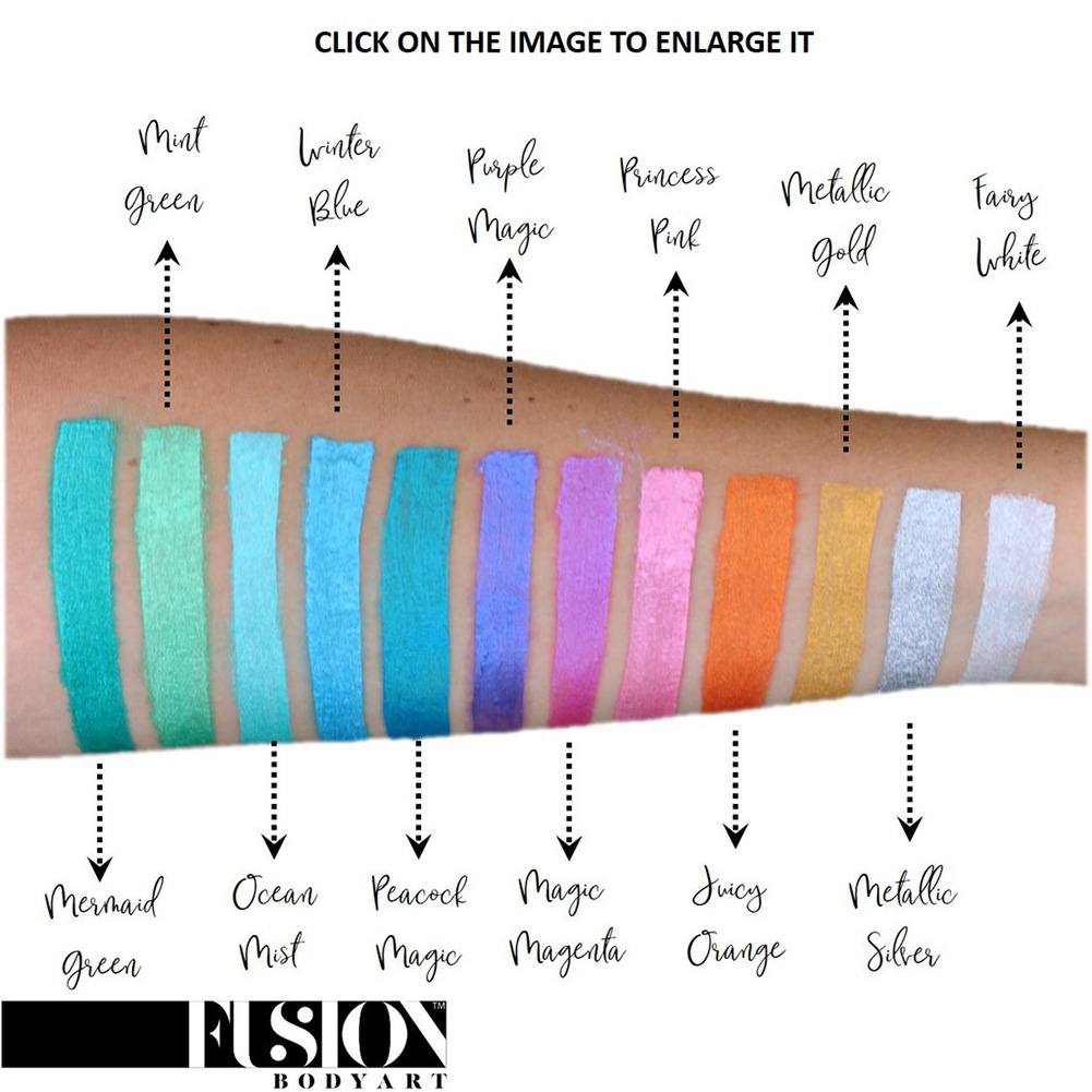 Fusion Body Art Face & Body Paint - Pearl Peacock Magic (25 gm)