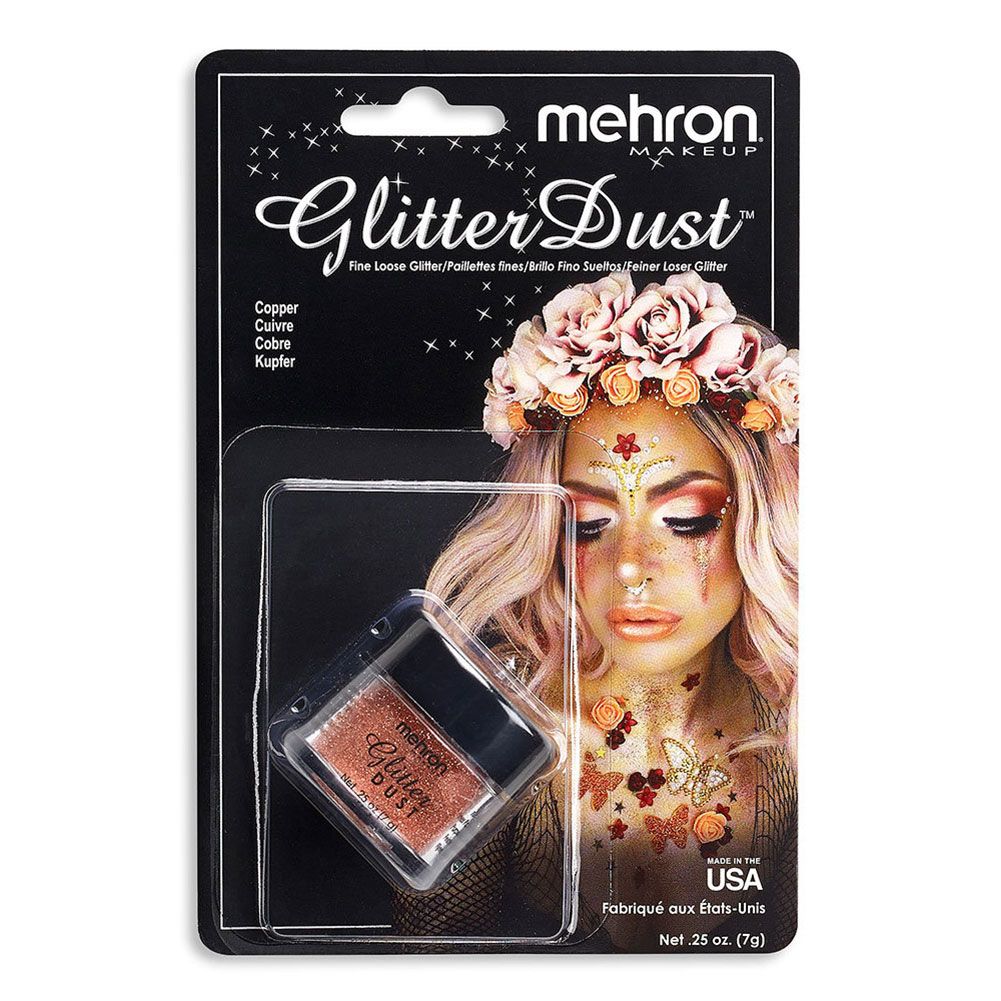 Mehron Glitter Dust - Copper (0.25 oz)