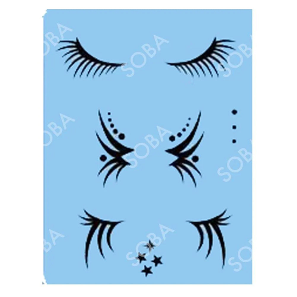 SOBA Quick EZ Stencil - Eye Lashes