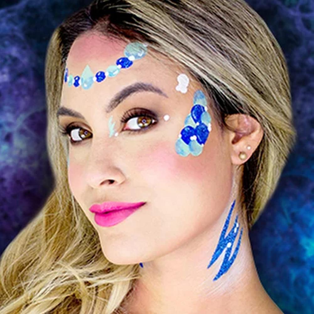 Woochie Water Activated Makeup Stencil Kit - Mermaid