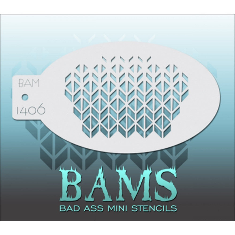 Bad Ass Mini Stencils - Cubes (BAM 1406)