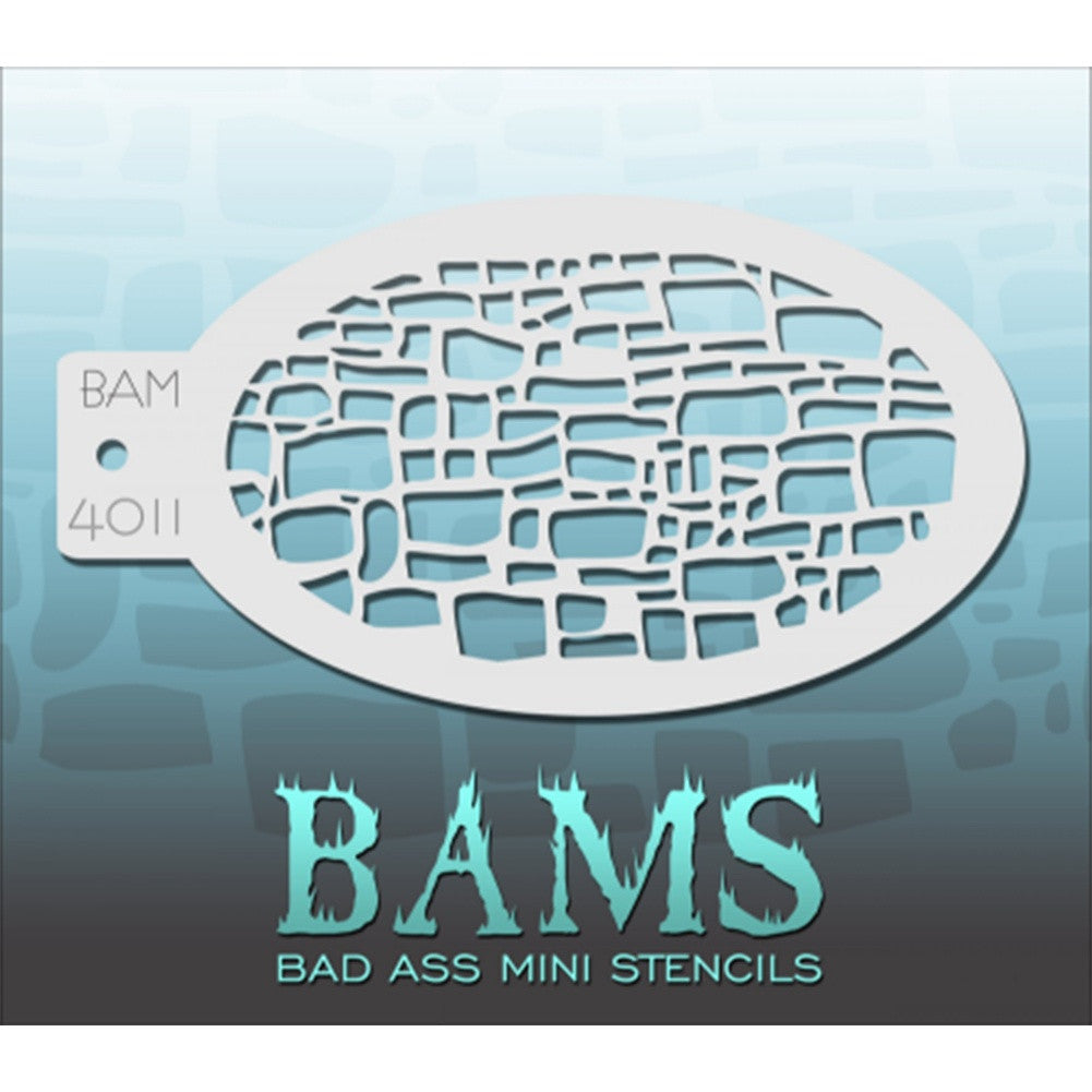 Bad Ass Mini Stencils - Cobblestone (BAM 4011)