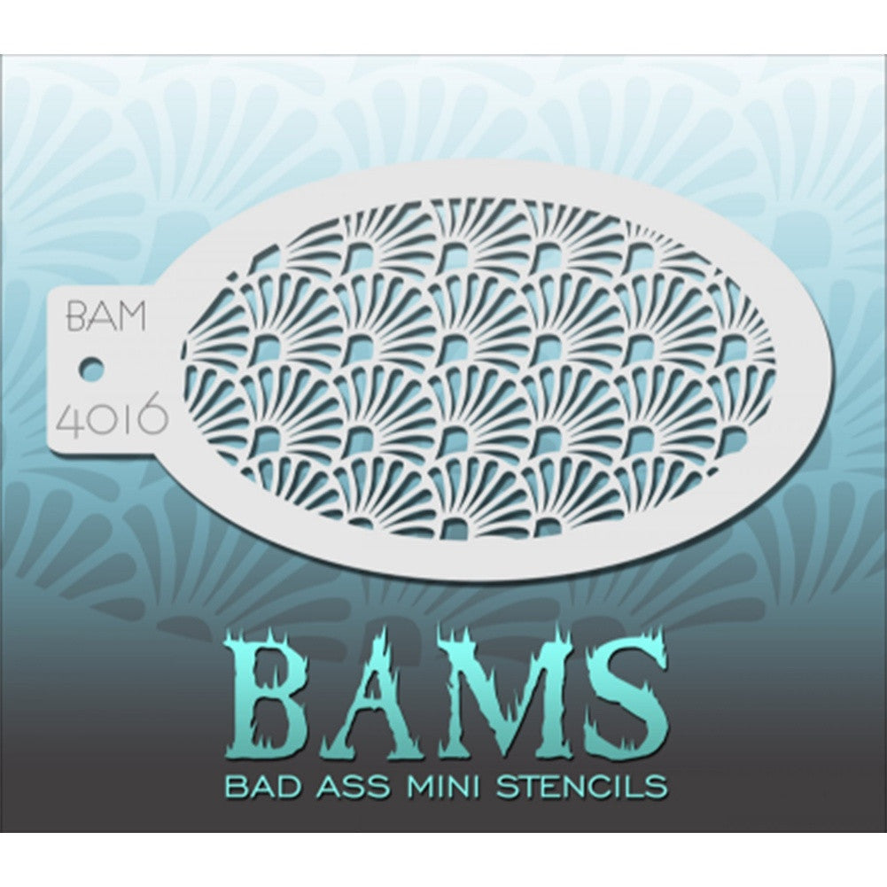 Bad Ass Mini Stencils - Fan Pattern (BAM 4016)