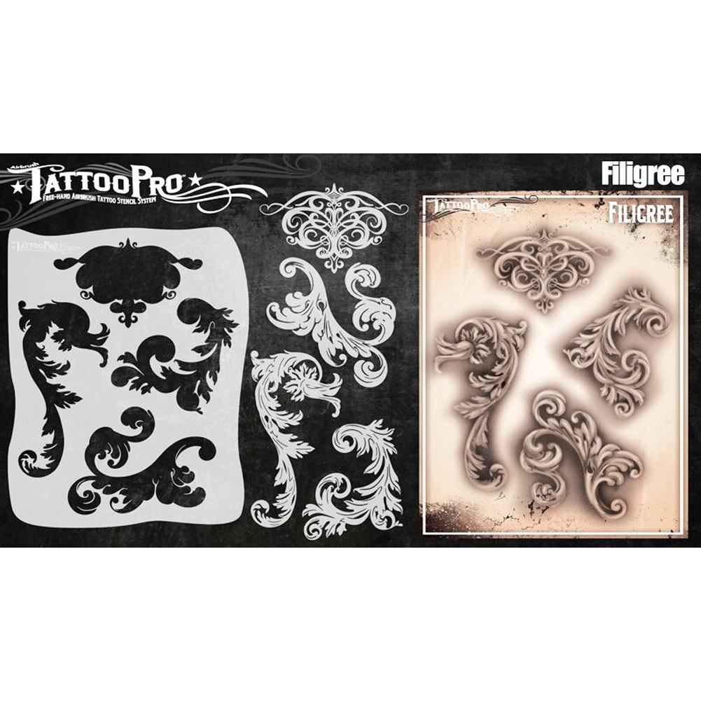 Tattoo Pro Stencils Series 5 - Filigree & Flair